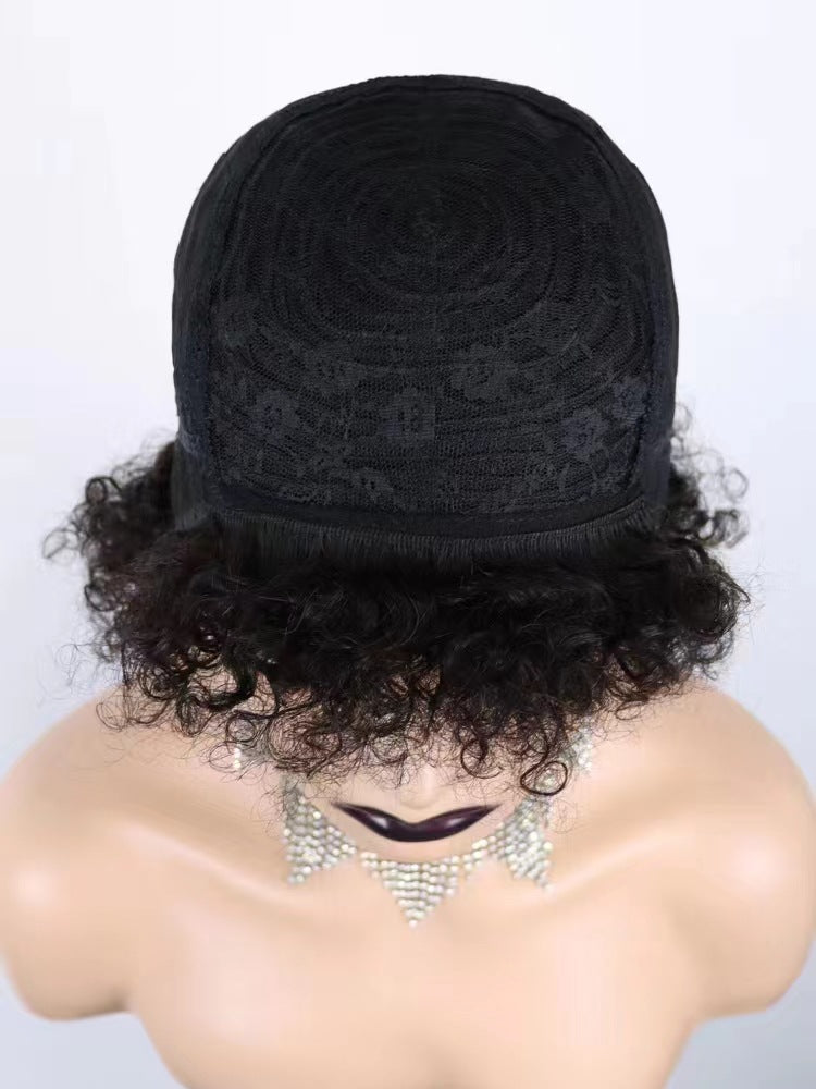 12A Brazilian Human Hair Short Curly Wig High quality Pixie