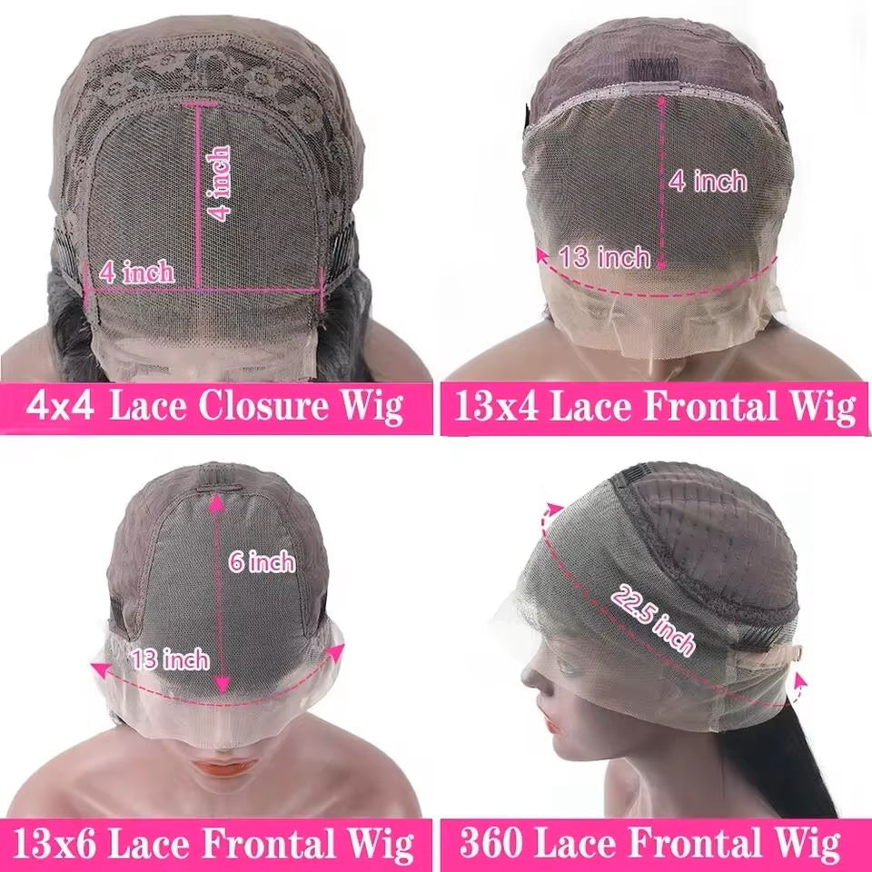 Body Wave 13x4 HD Lace Frontal Human Hair Wig 180% density