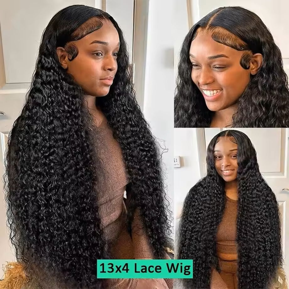 Water Wave 13x4 HD Lace Frontal Human Hair Wig 180% density
