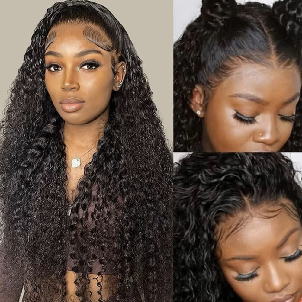 Water Wave 13x4 HD Lace Frontal Human Hair Wig 180% density