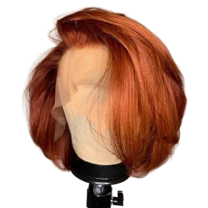 10A Brazilian 350# Pixie Bob With 13x4 lace Frontal Wig