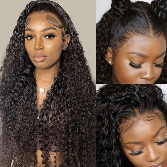 Water Wave 13x4 HD Lace Frontal Human Hair Wig 180% density
