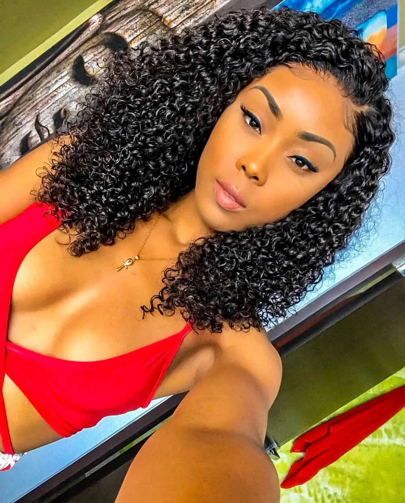 DOUBLE DRAWN PIXIE CURLS 13x4 LACE FRONTAL LUXURY WIG